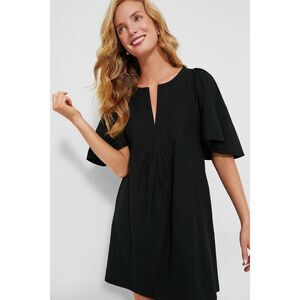 Pomander Place by Tuckernuck Black Finley Flutter Sleeve Dress Size Medium